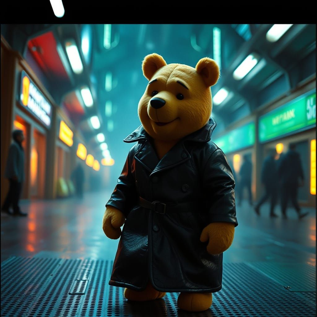 Winnie the Pooh in The Matrix, Cinematic Style