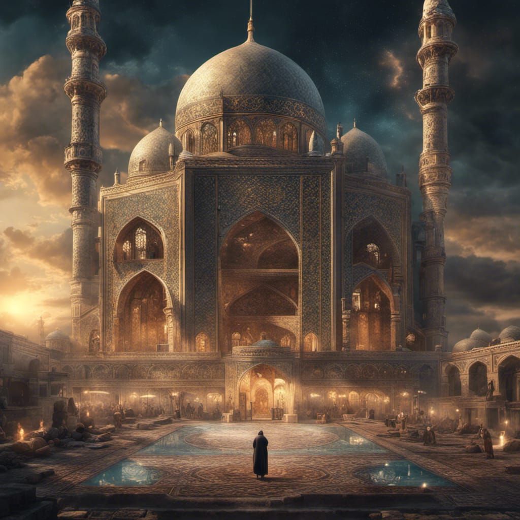 Child Praying in Light: Epic Digital Painting