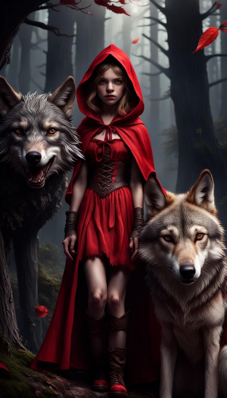 Little Red Riding Hood and the Wolf in Fantasy Art
