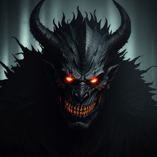 Terrorizing Dark Fantasy Creature in Cinematic Shadows