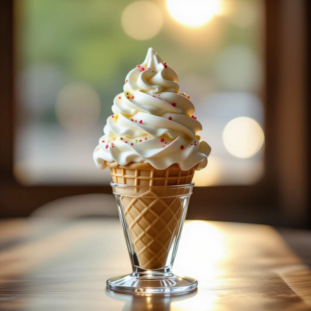 Professional Ice Cream Photography with Bokeh