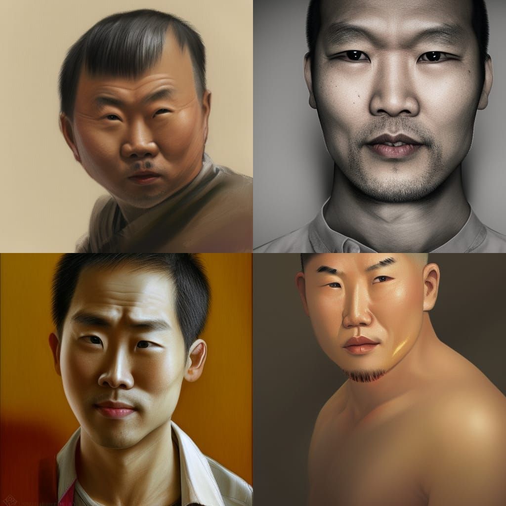 Detailed Portrait of an Asian Man in Unreal Engine