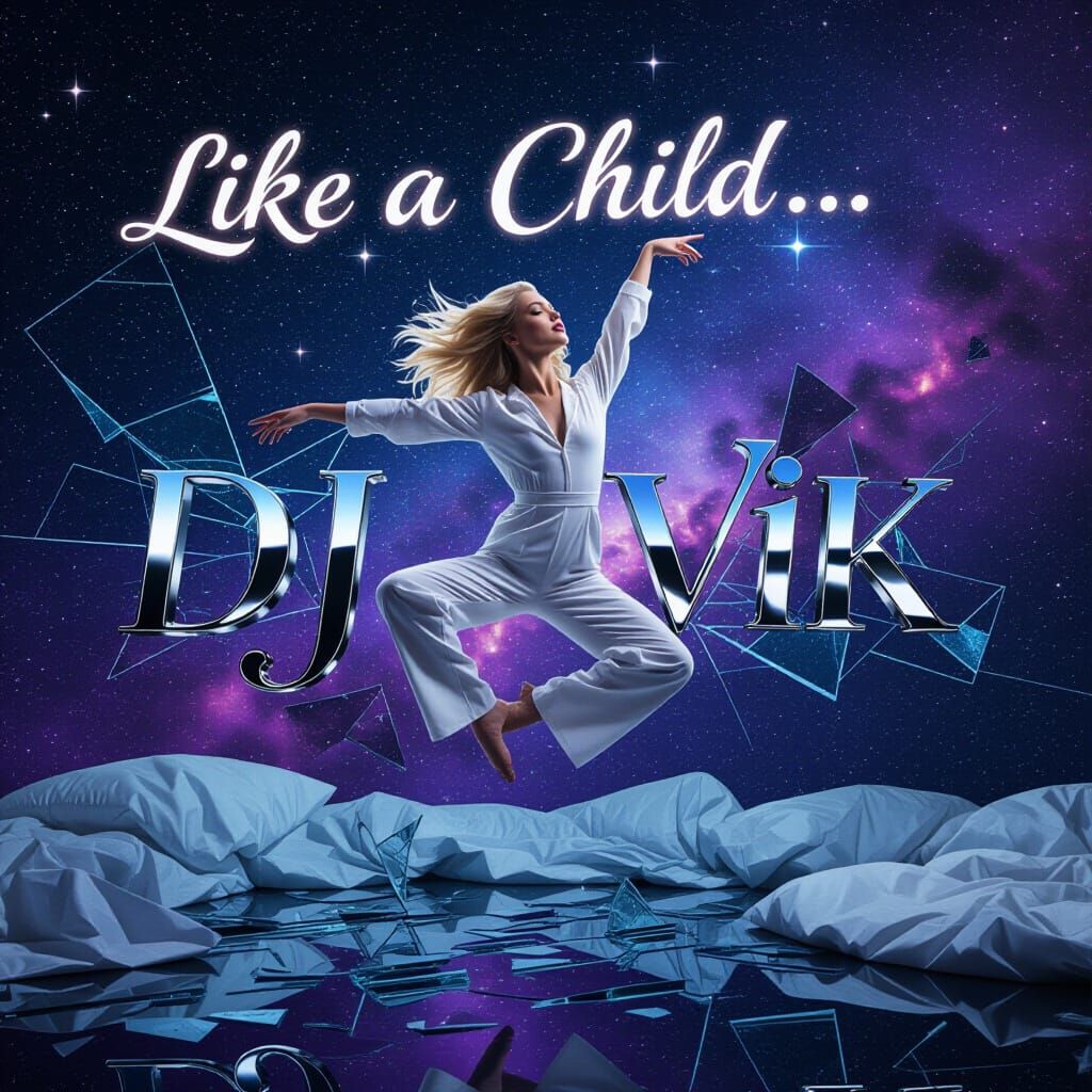 Ethereal Blonde Dancer in Cosmic Dreamscape