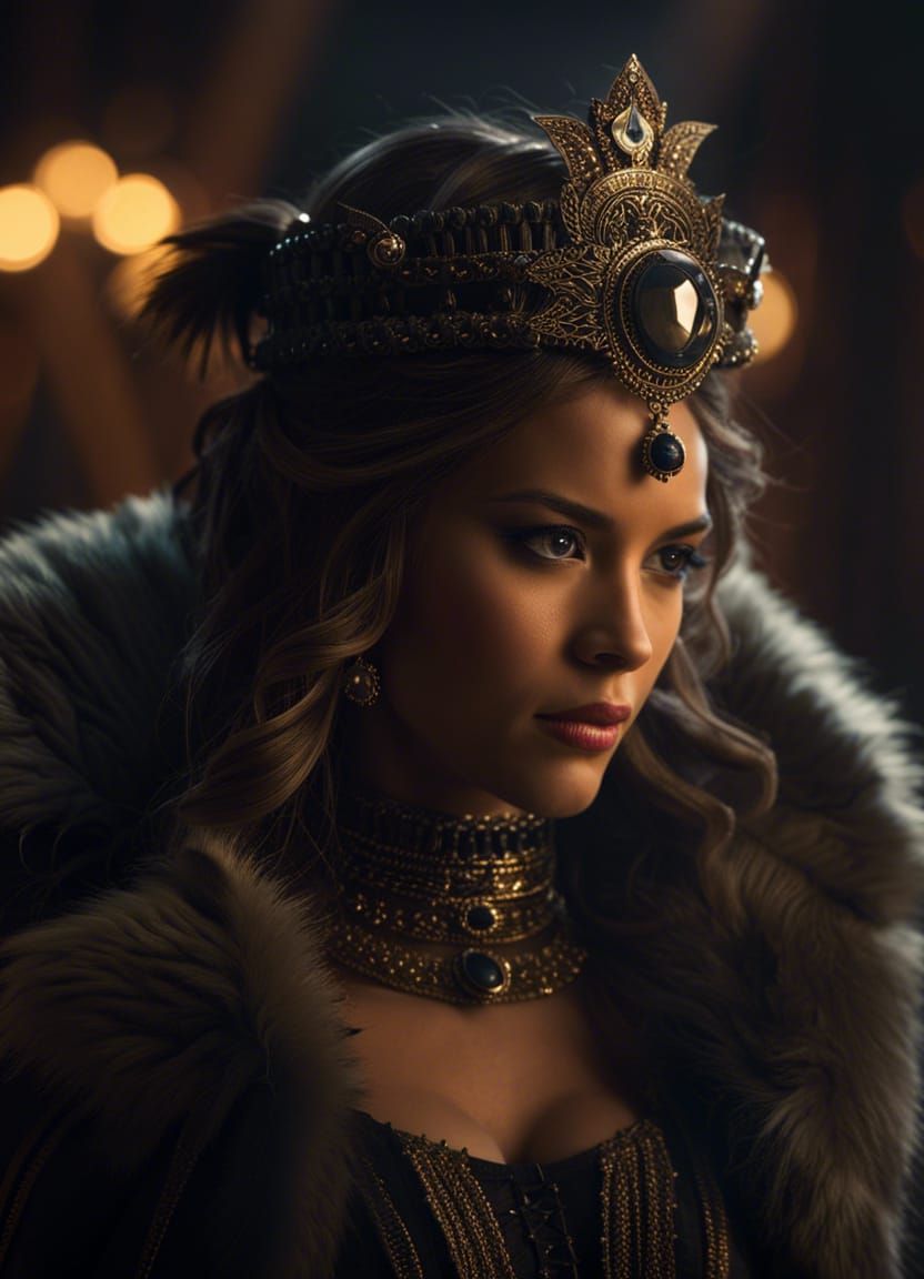 Lagertha Lodbrok: Defiant in Chains, Dark Fantasy Art