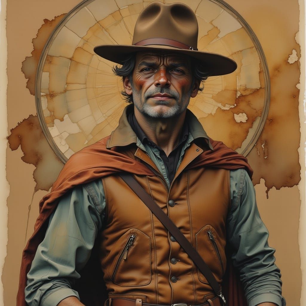 Cat Con Artist in Fantasy Surrealist Style