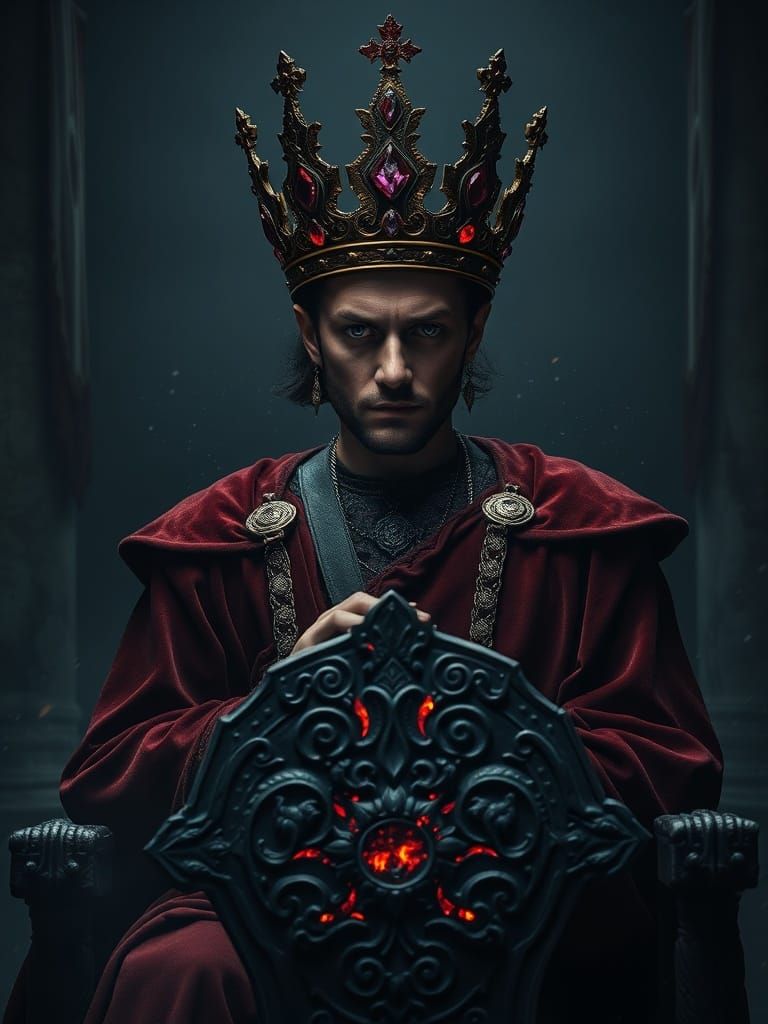 Sorrowful Monarch in Cursed Throne Room