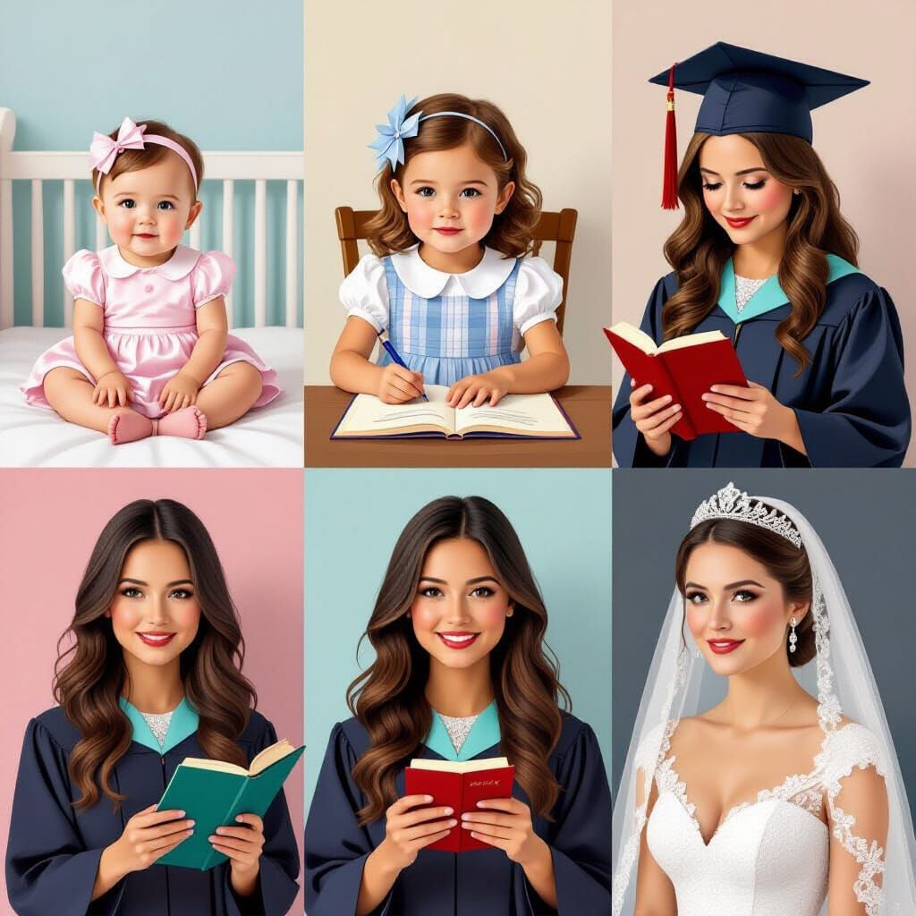 A Girl's Life: From Nursery to Wedding Portrait