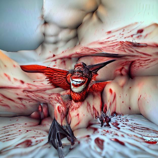 Satan Laughing: Hyperrealistic Unreal Engine Rendering