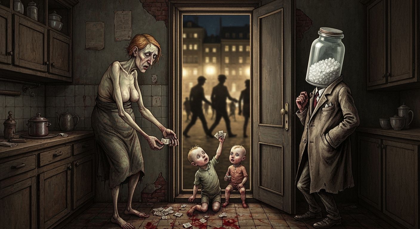 German Expressionist Dada Satire in Gritty Kitchen