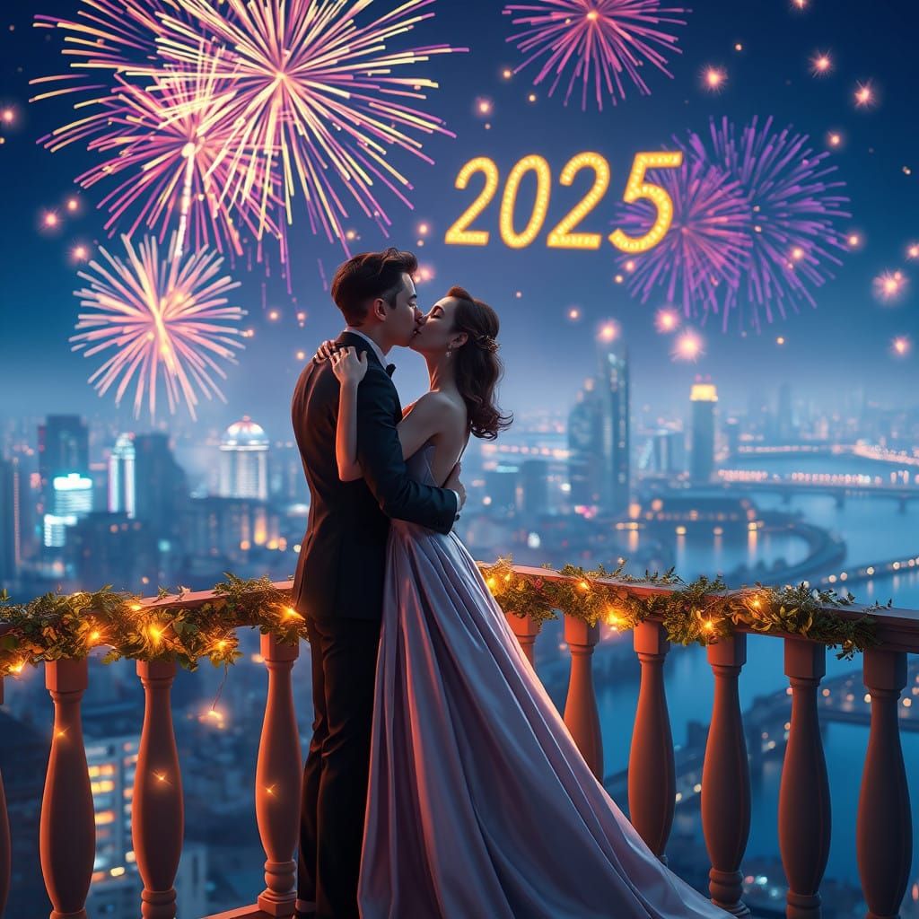 Love on a New Year's Eve Balcony, 2025