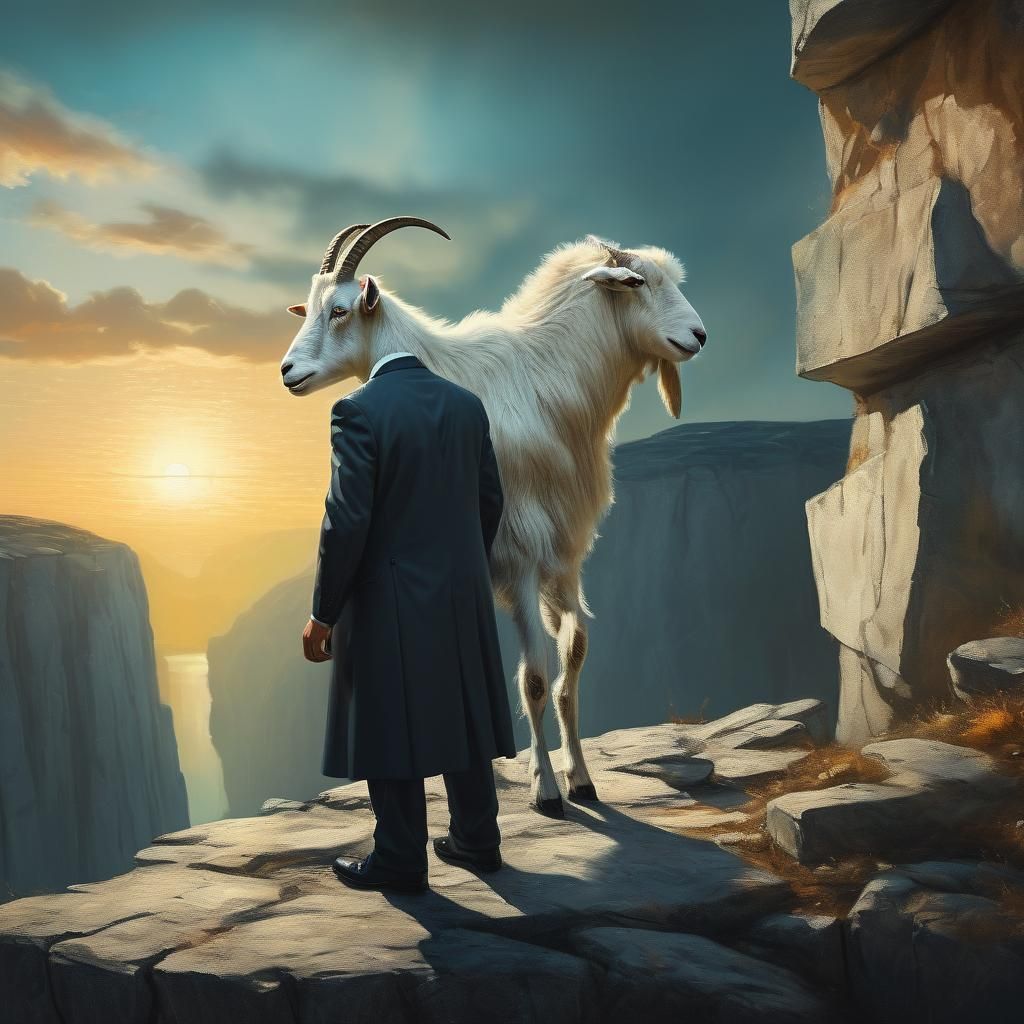 German Official's Surreal Dream as Oil Painting