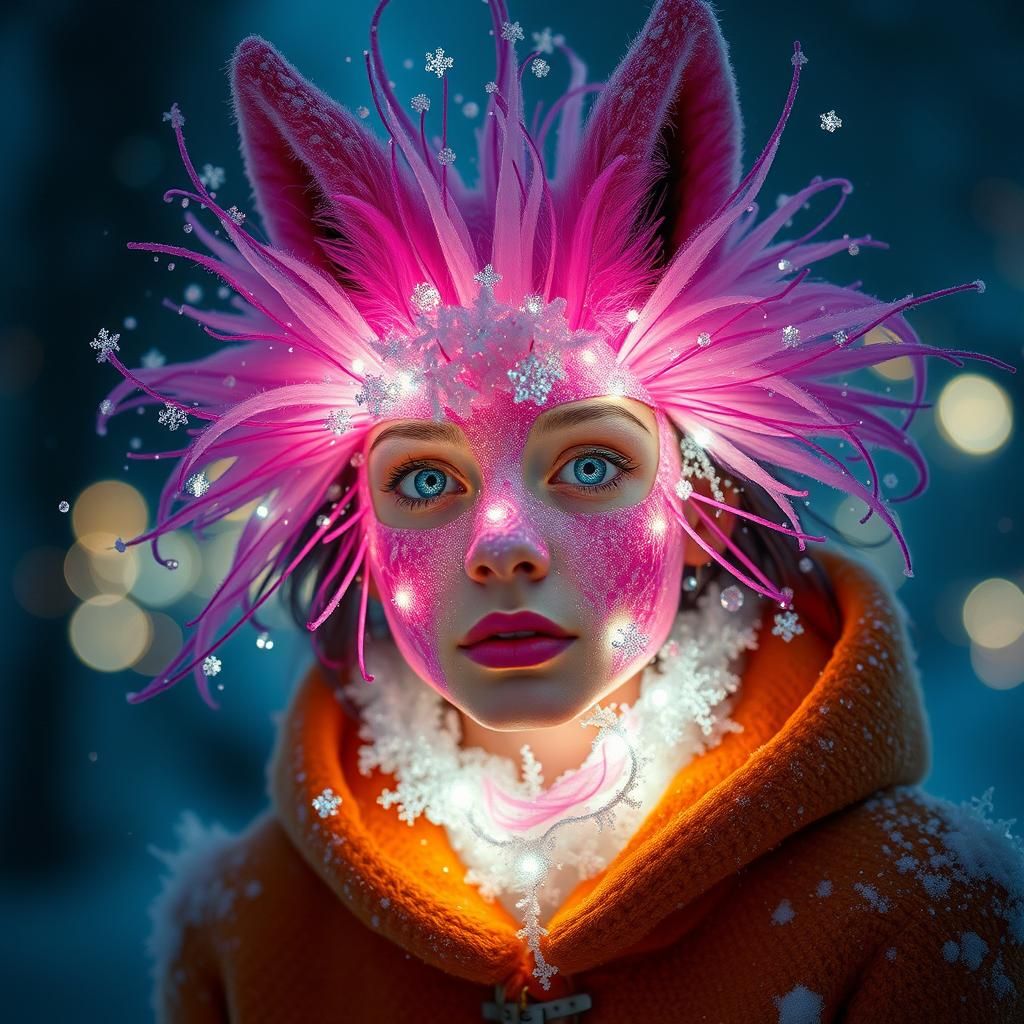 Vibrant Pop Portrait with Frostwork Lighting