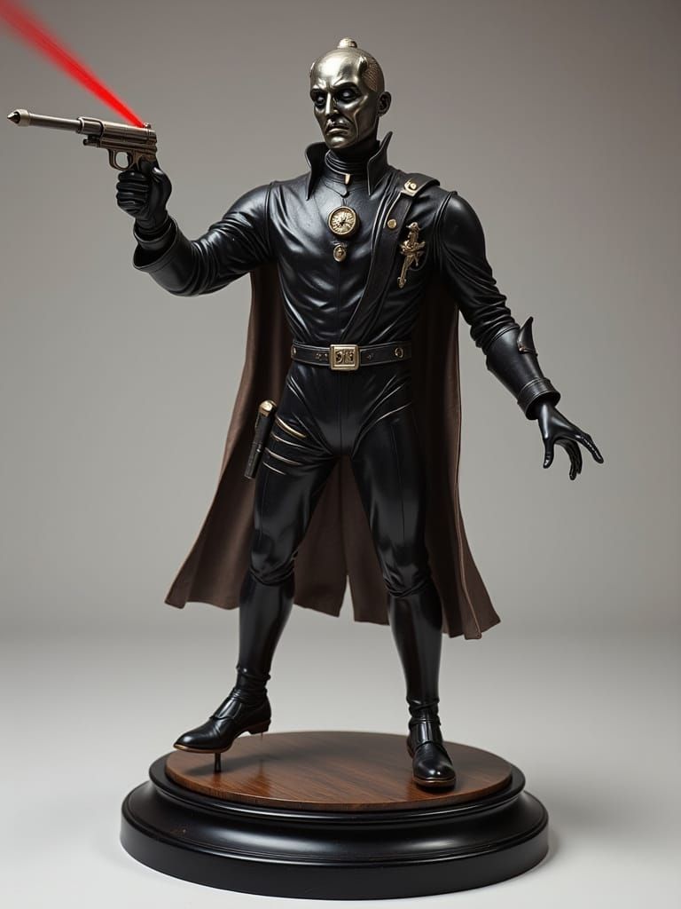 Vintage Evil Magician Toy in Dramatic Stride