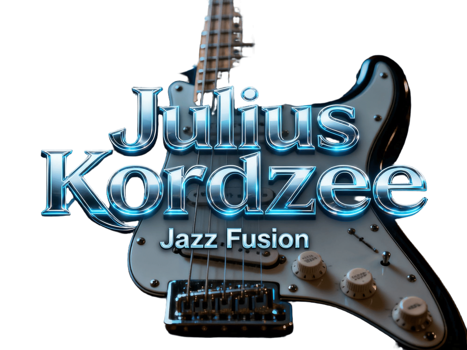 Futuristic Jazz Fusion Guitar Channel Logo