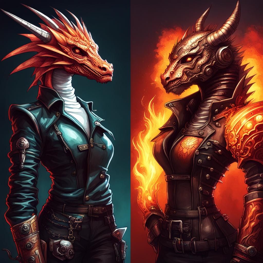 DragonPunk in FlamePunk Nefarious Style