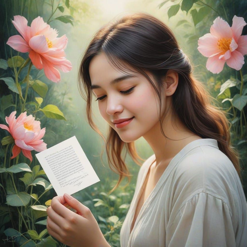 A letter that makes her happy...