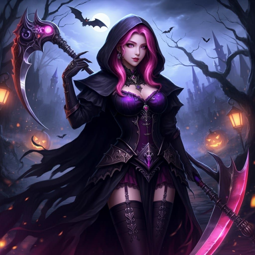 Halloween Grim Reaper Peony