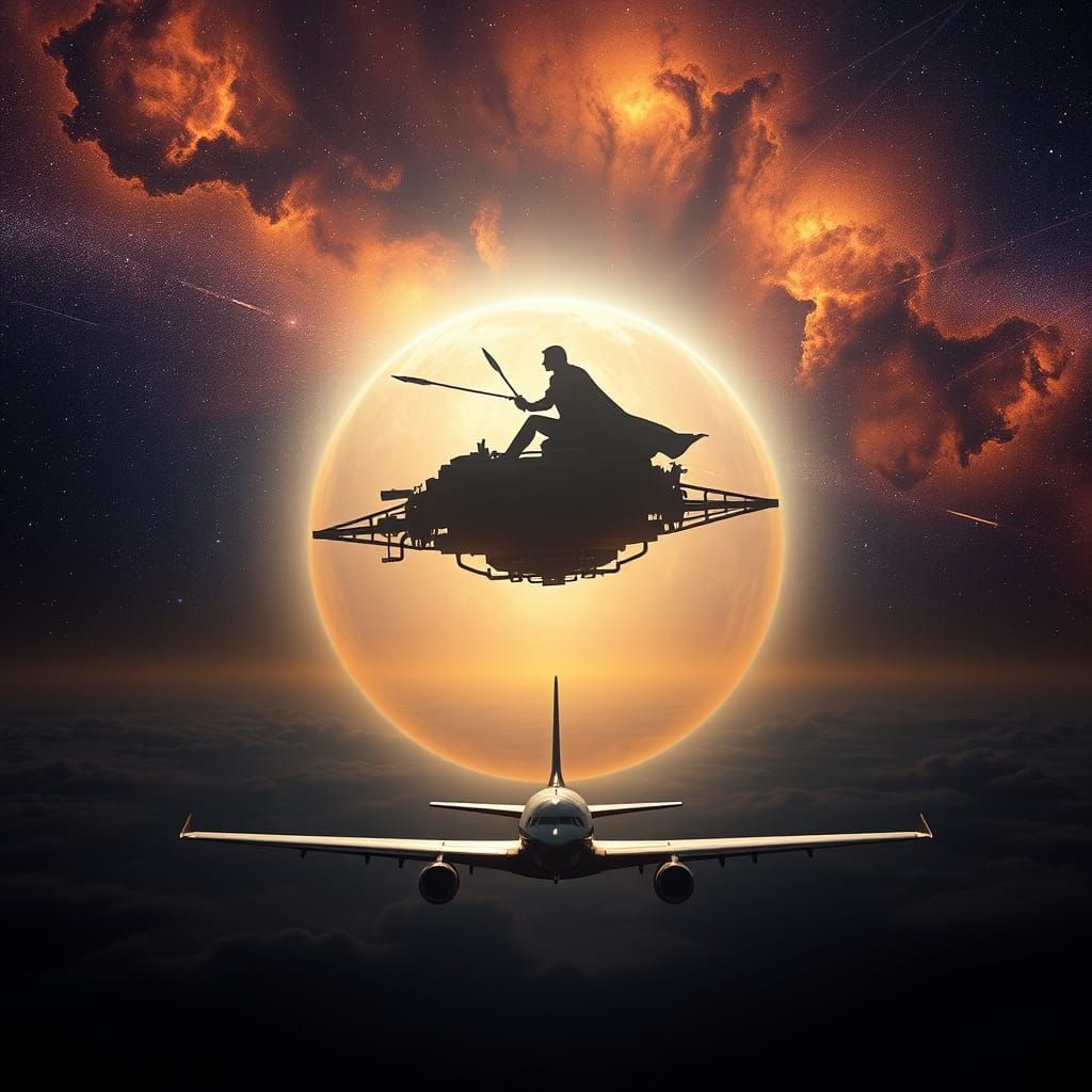 DC's Orion Floats Above Plane in Cosmic Skies