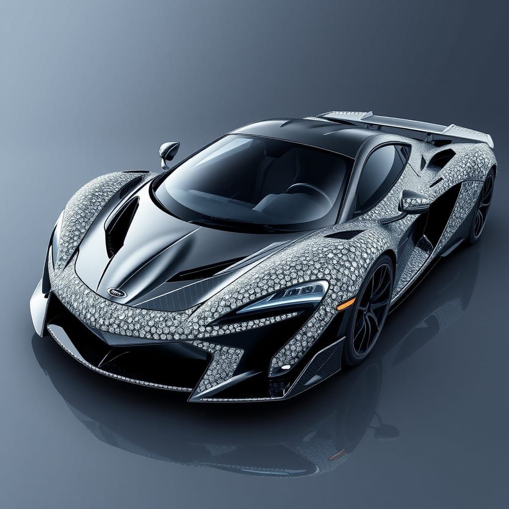 Luxury McLaren in Diamond Encrusted Chrome