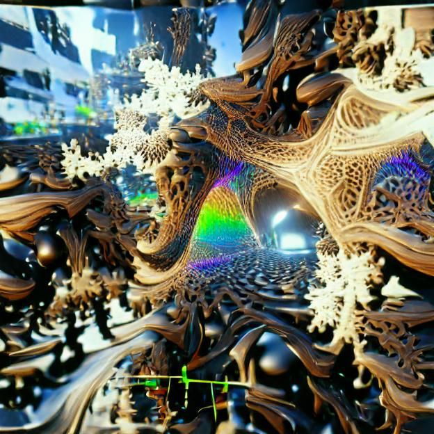 Infinite Fractal Logistic Map in Holographic Style