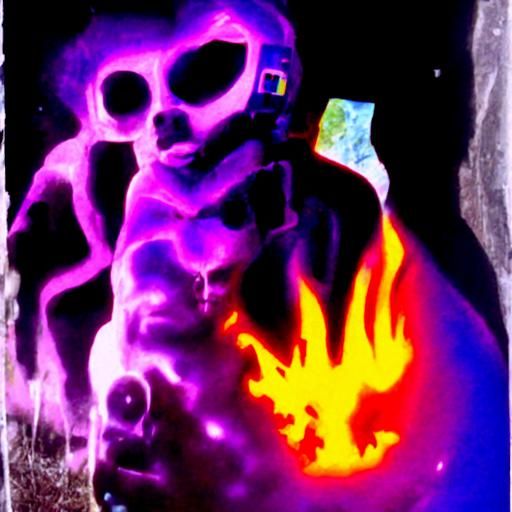 Thermal Imaging of Earth in Cosmic Art Style