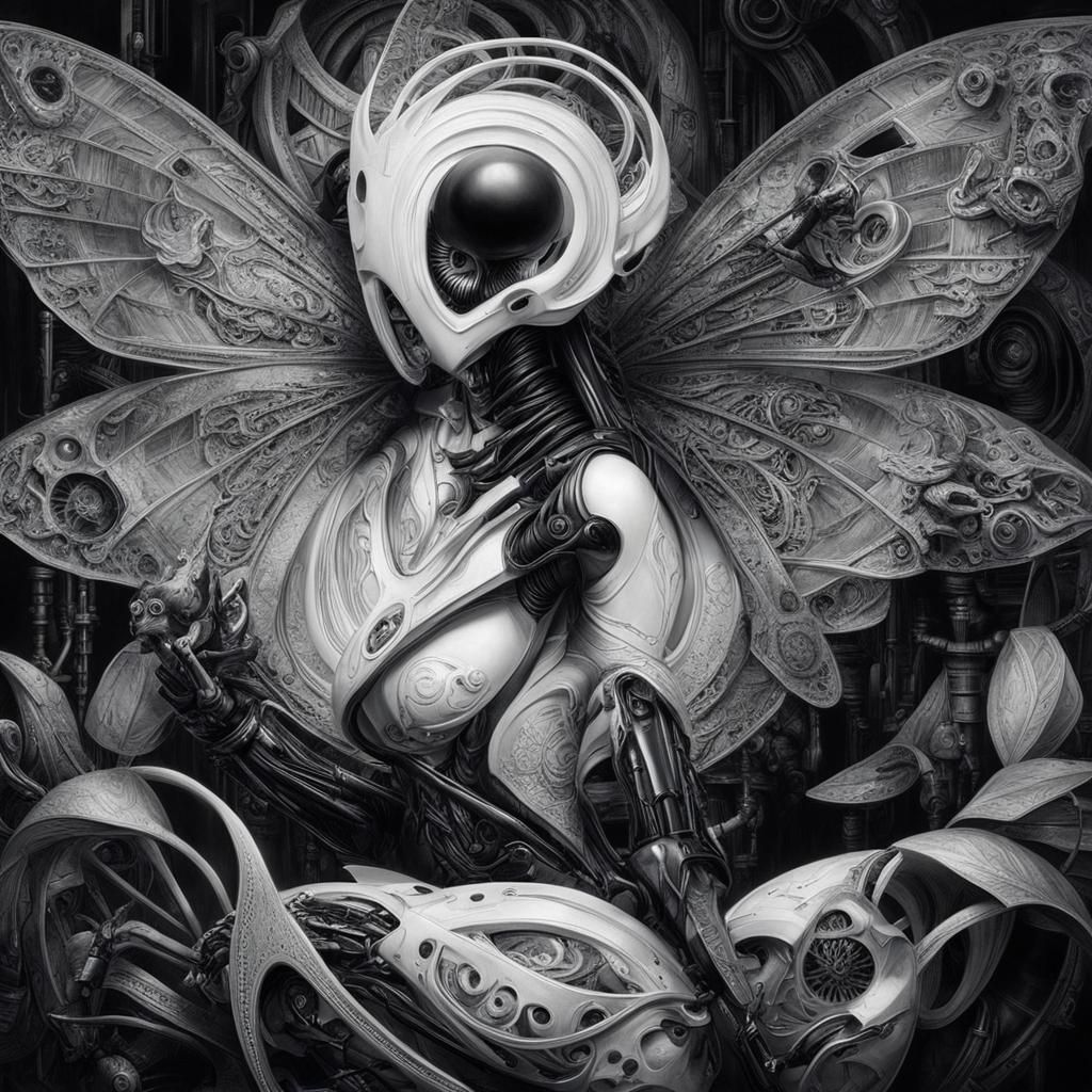 Gothic Cyberpunk Woman in Hyperrealistic, Detailed Art