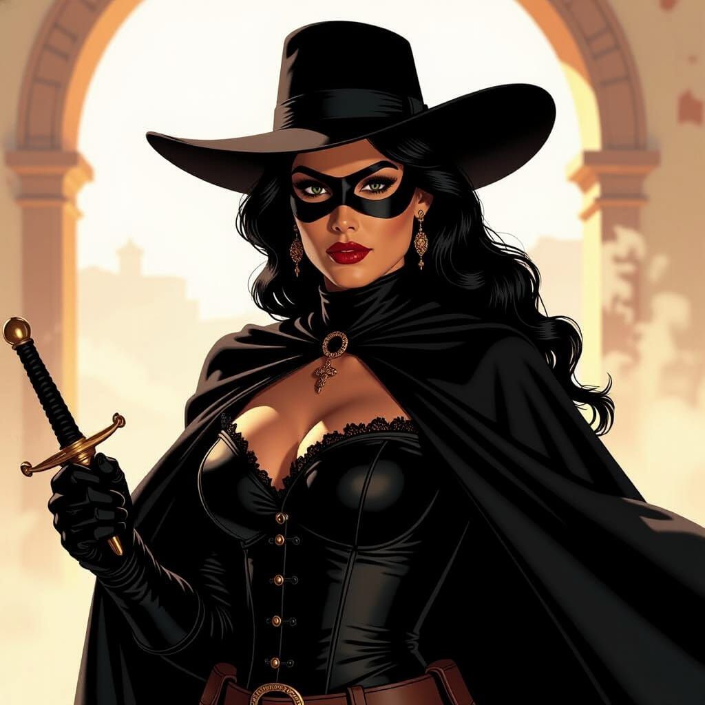 Zorro Dawn Juana de la Vega Defends the People