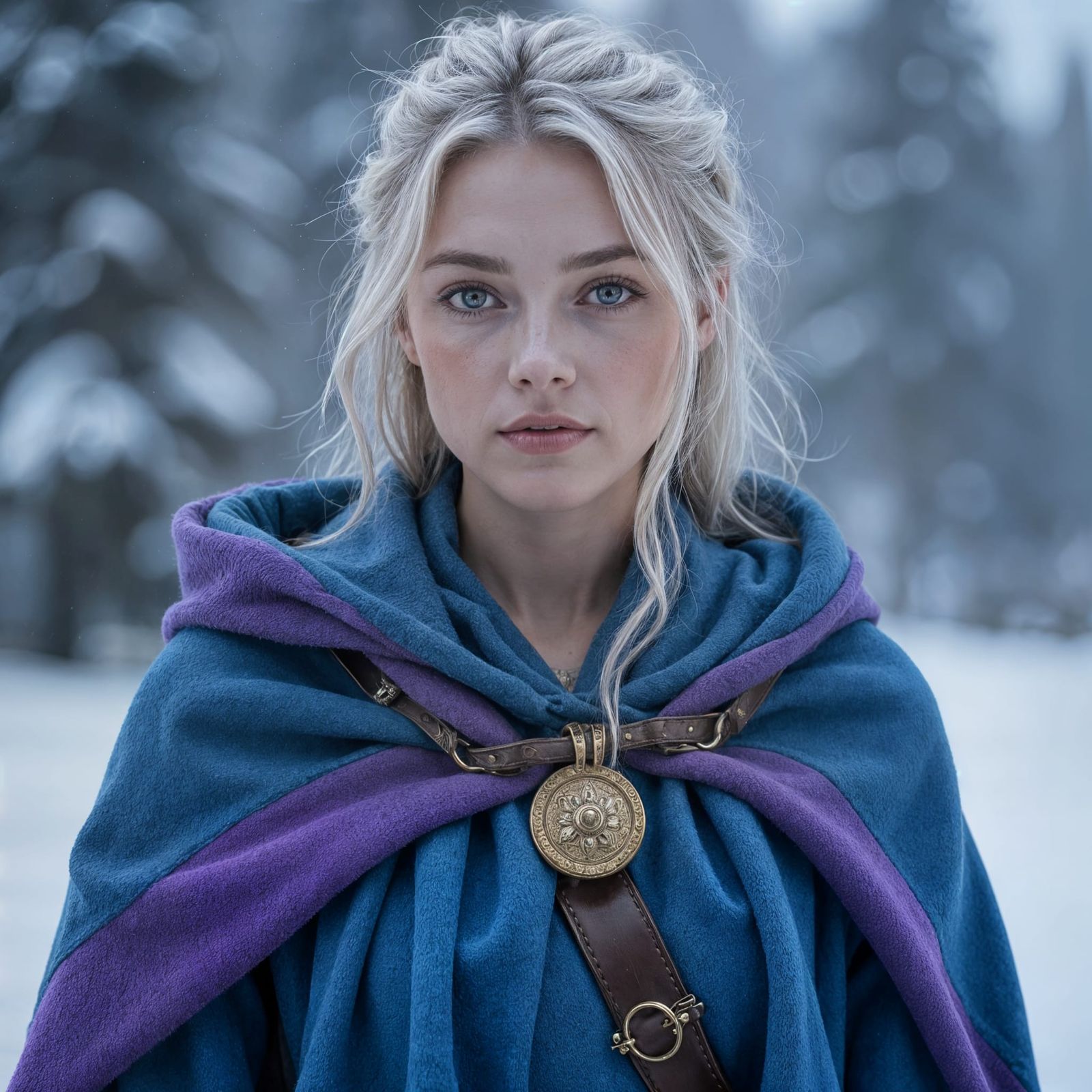 Icelandic Woman Portrait in Fantasy Style