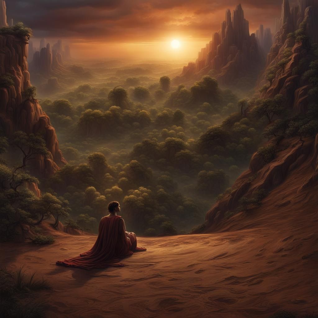 Fantastical Figures in Detailed Matte Painting