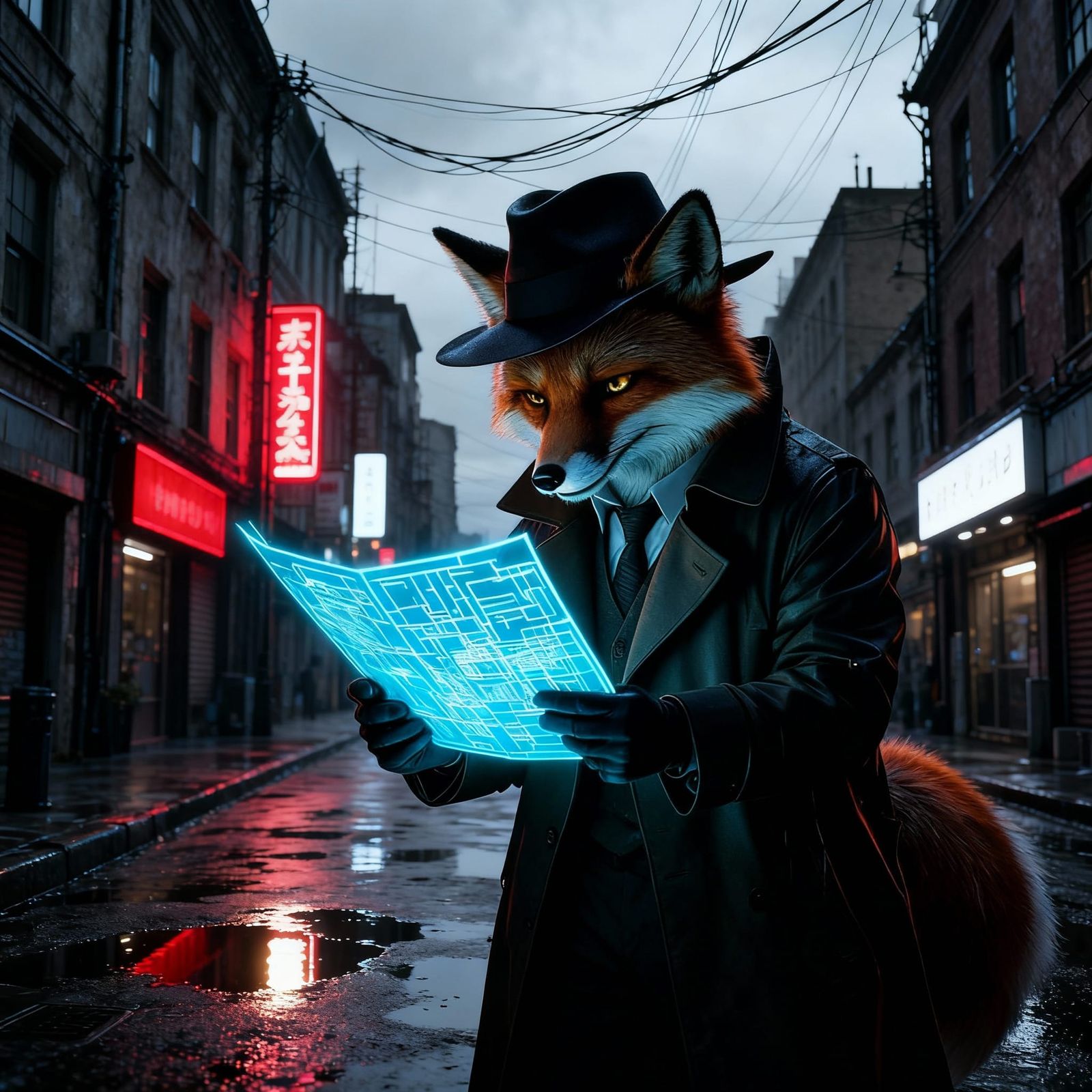 Gritty Detective Investigates City Streets