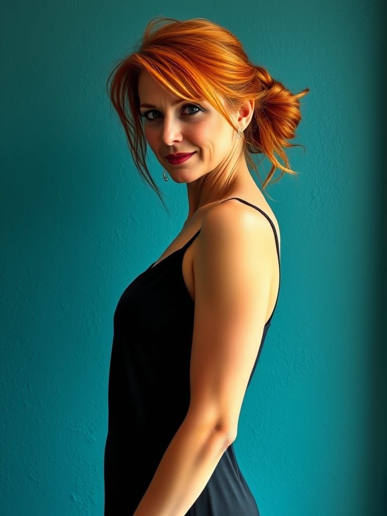 Elegant Mature Woman in Sultry Mood