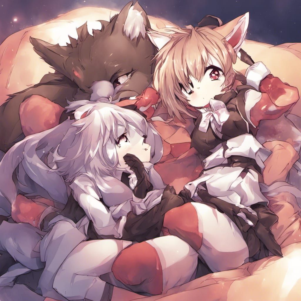 Anime Style Furry Character Illustration
