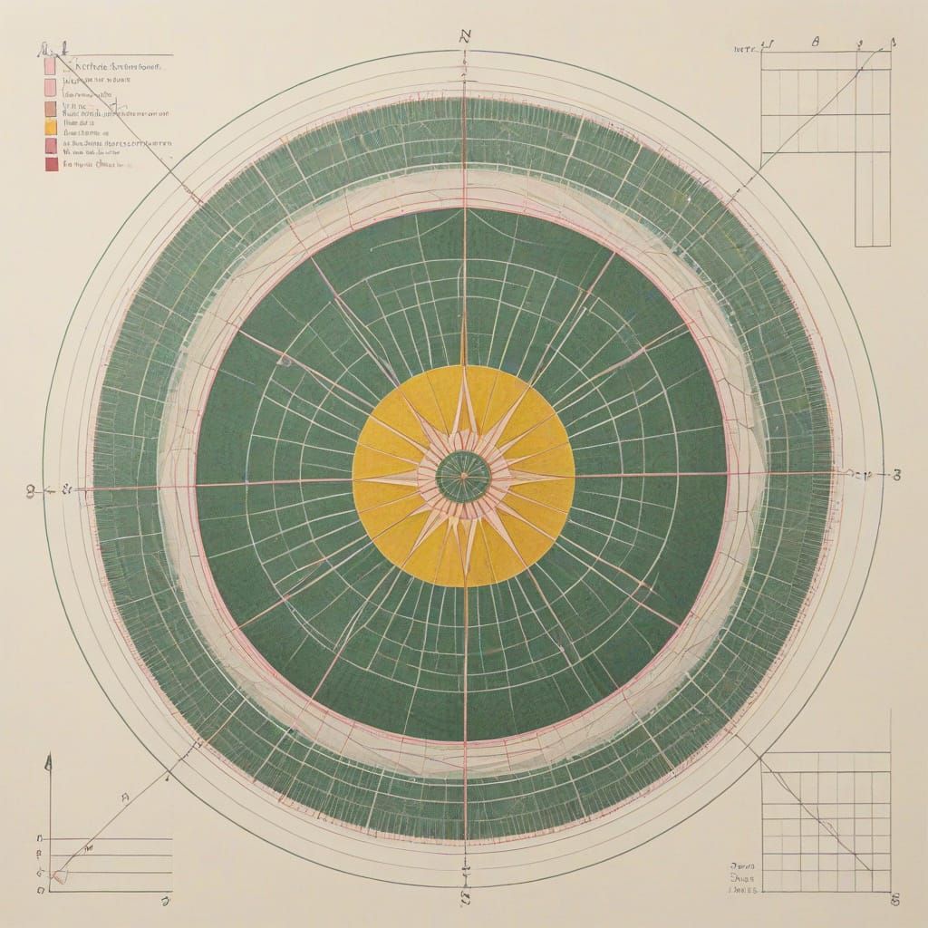Meditative Geometric Art with Radial Symmetry