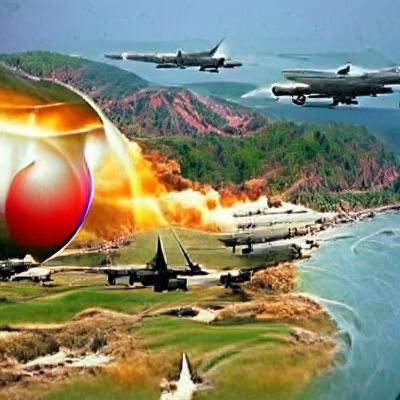 Dystopian Fusion: North Korea and America at War