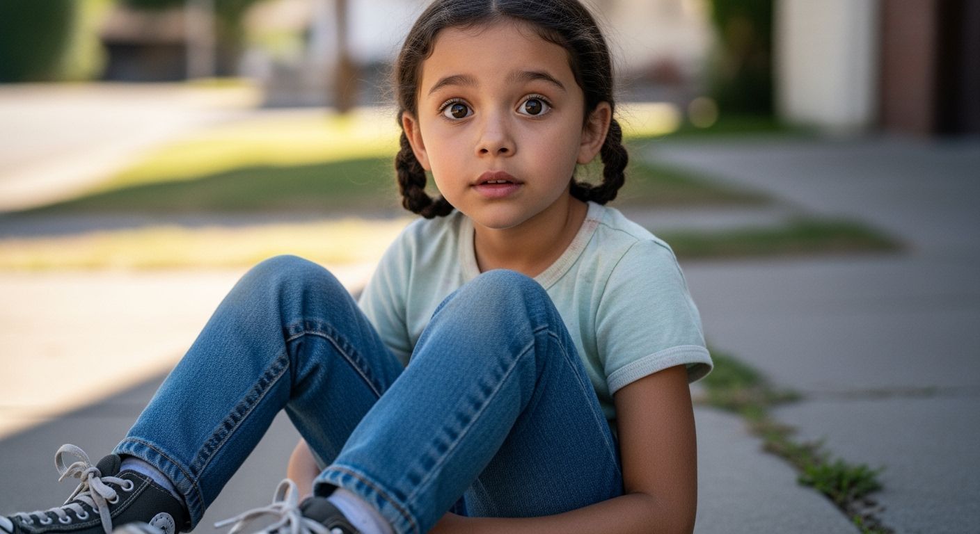 Realistic Portrait of Young Girl in Natural Light