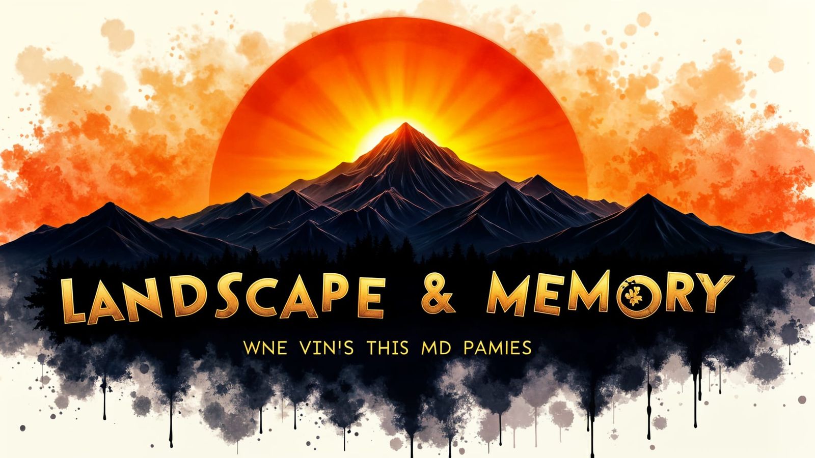 Backlit Silhouette of 'LANDSCAPE & MEMORY'