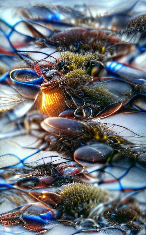 Fresh Barracuda and Mackerel Catch with Dramatic Lighting