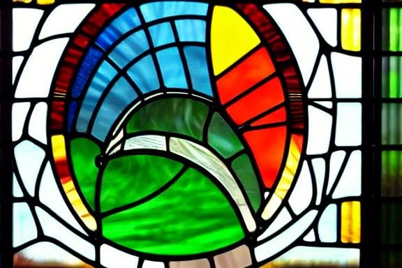 Velomobile Under Stained Glass Dome