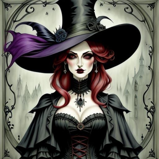 Ethereal Victorian Whimsy in Rich Jewel Tones