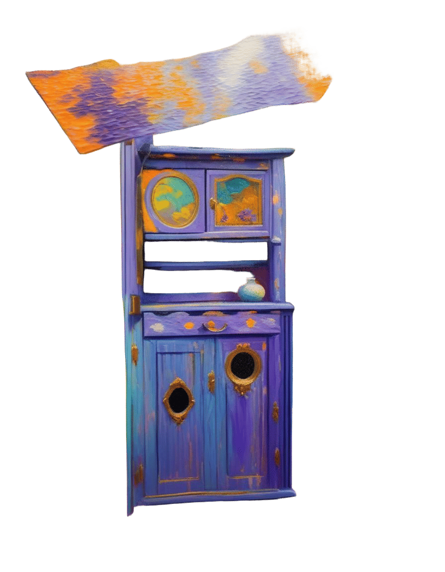 Surreal Living Closet in Expressionist Style