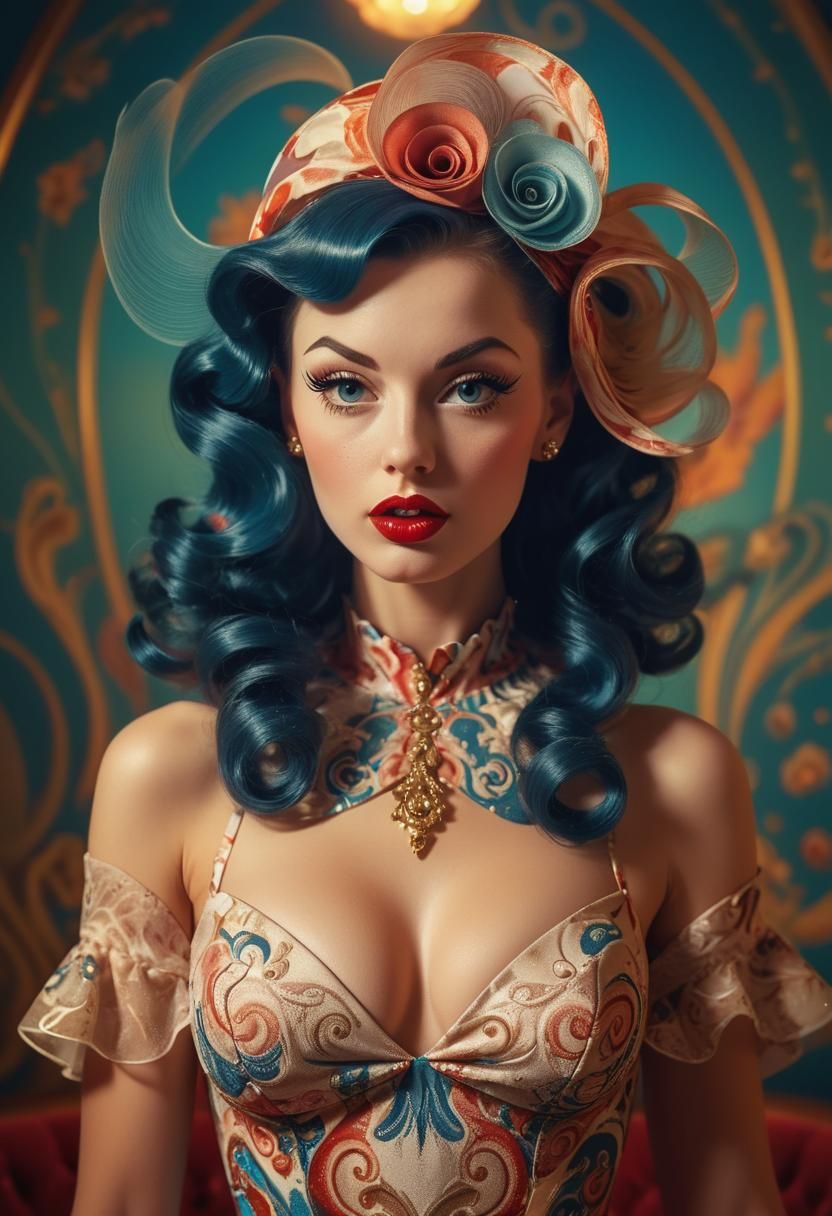 Breathtaking Pinpup Model