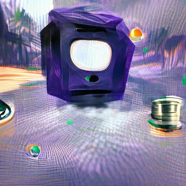Retro Nintendo GameCube Console in 8K