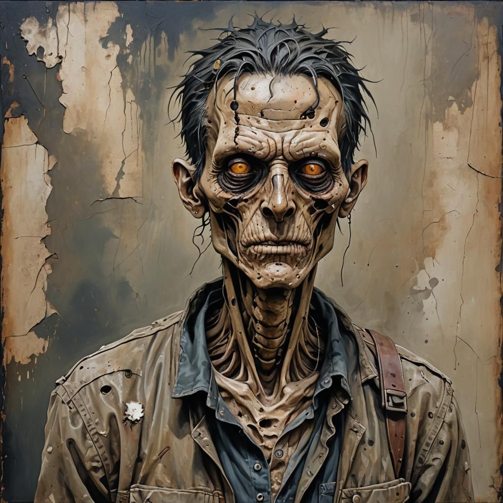 Asymmetrical Humanoid Roams Post-Apocalyptic Streets