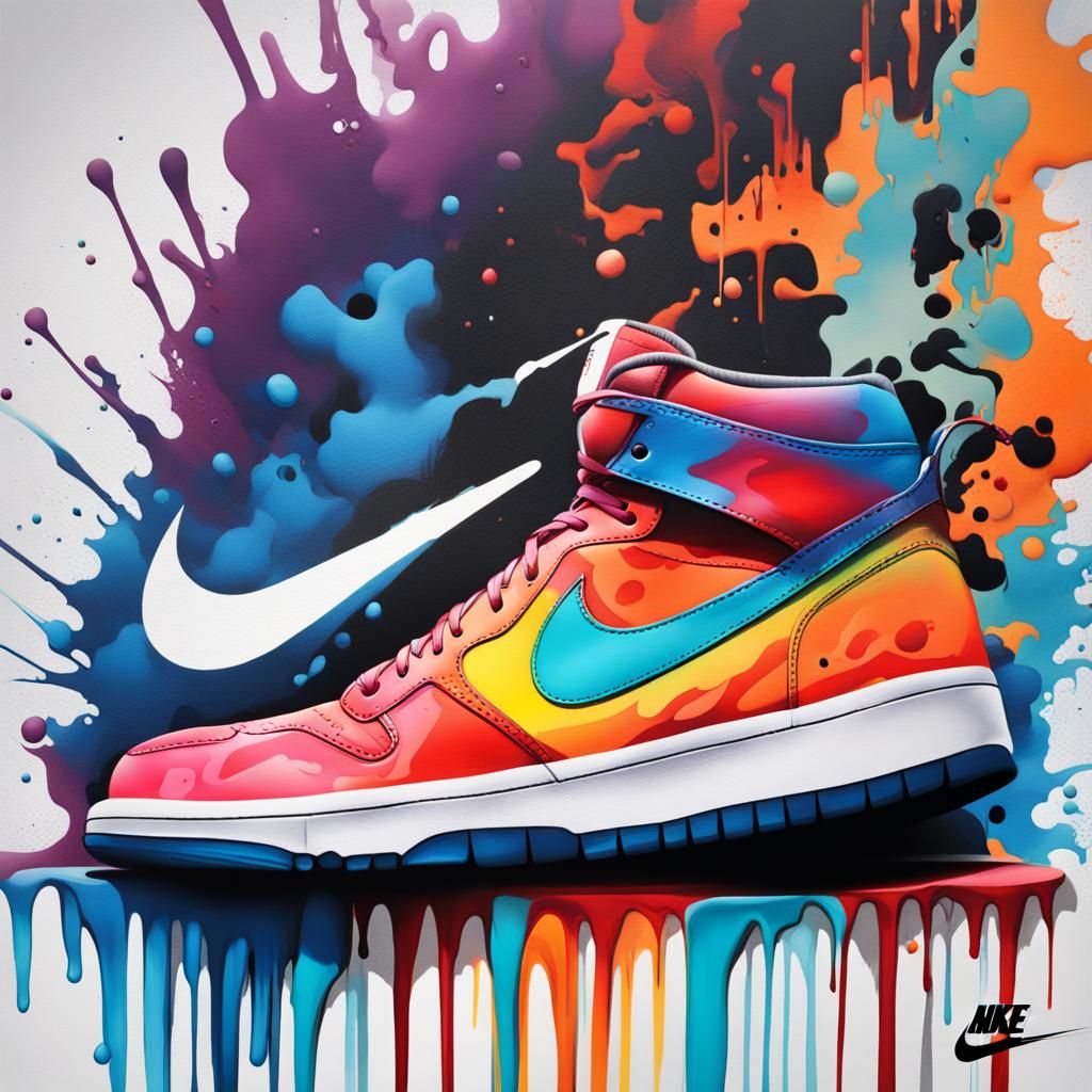 Nike Graffiti Art in Street Style