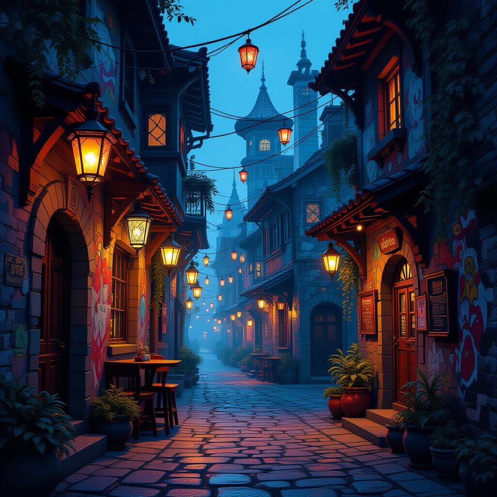 Mystical Alleyway to Fantastical Tavern