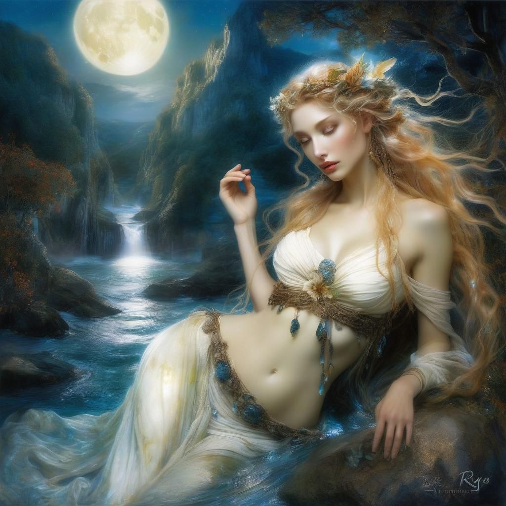 Birth of Venus in Rivendell: Fantasy Photograph
