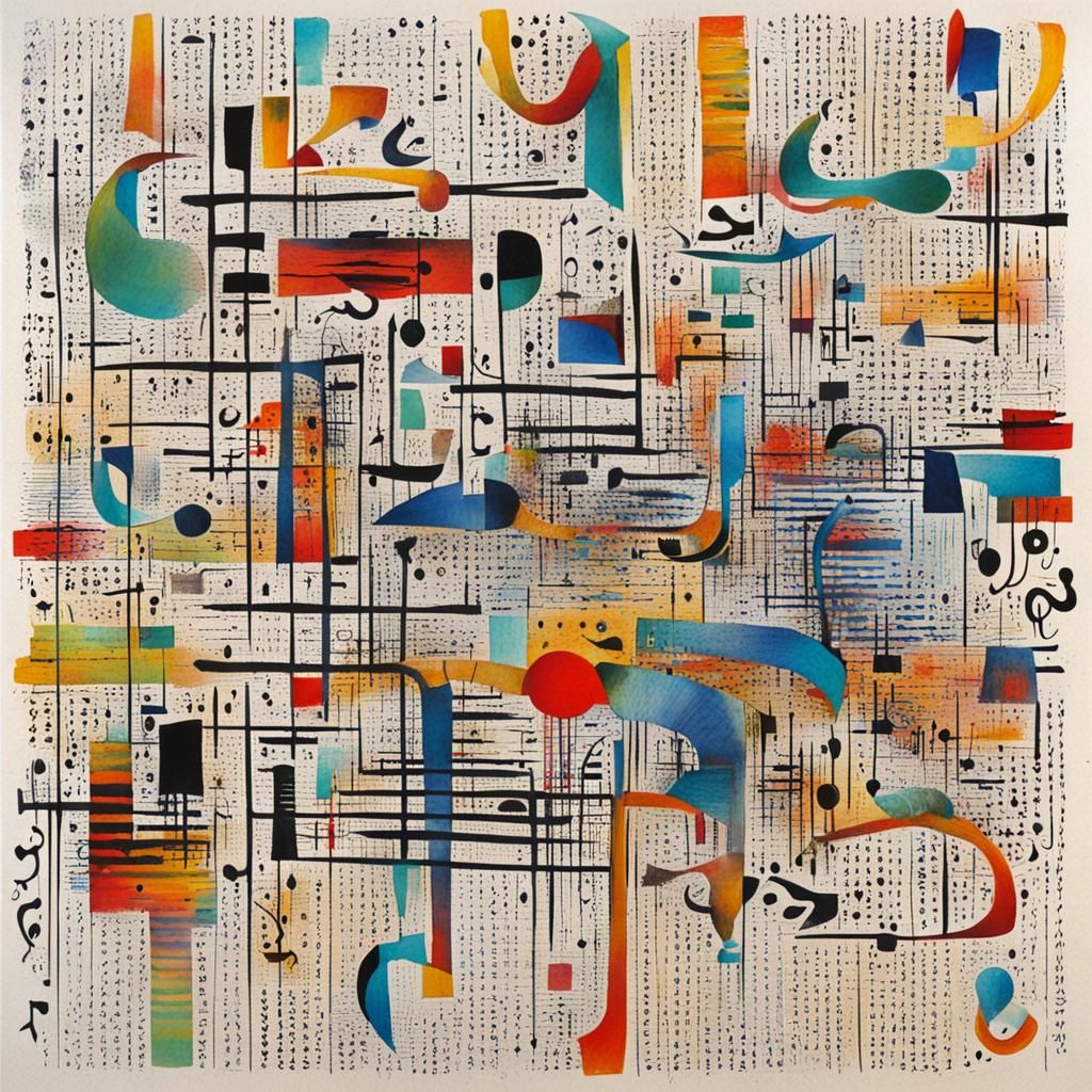 Whimsical Asemic Typography Creates Symbolic Perfection