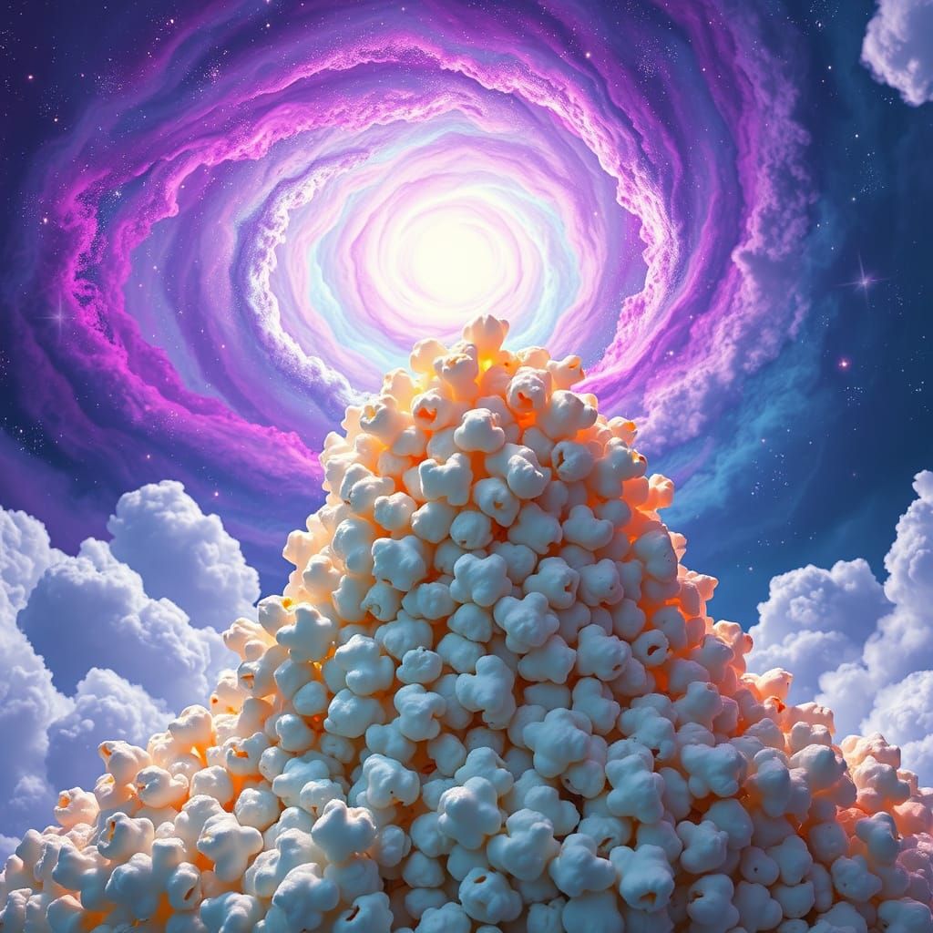 Galactic Popcorn in Cosmic Swirls