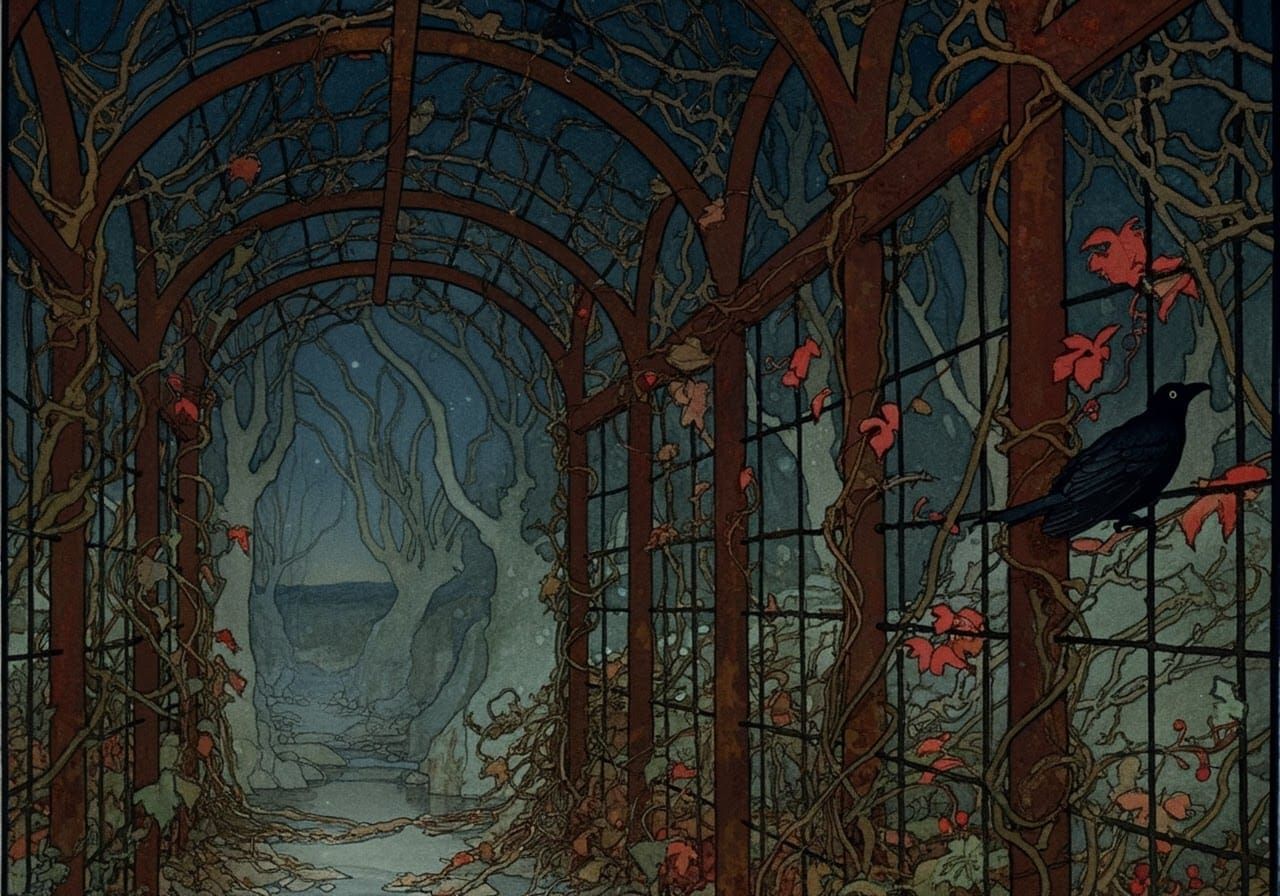 Melancholy Autumn Scene after Rackham, Griffiths, Friedrich