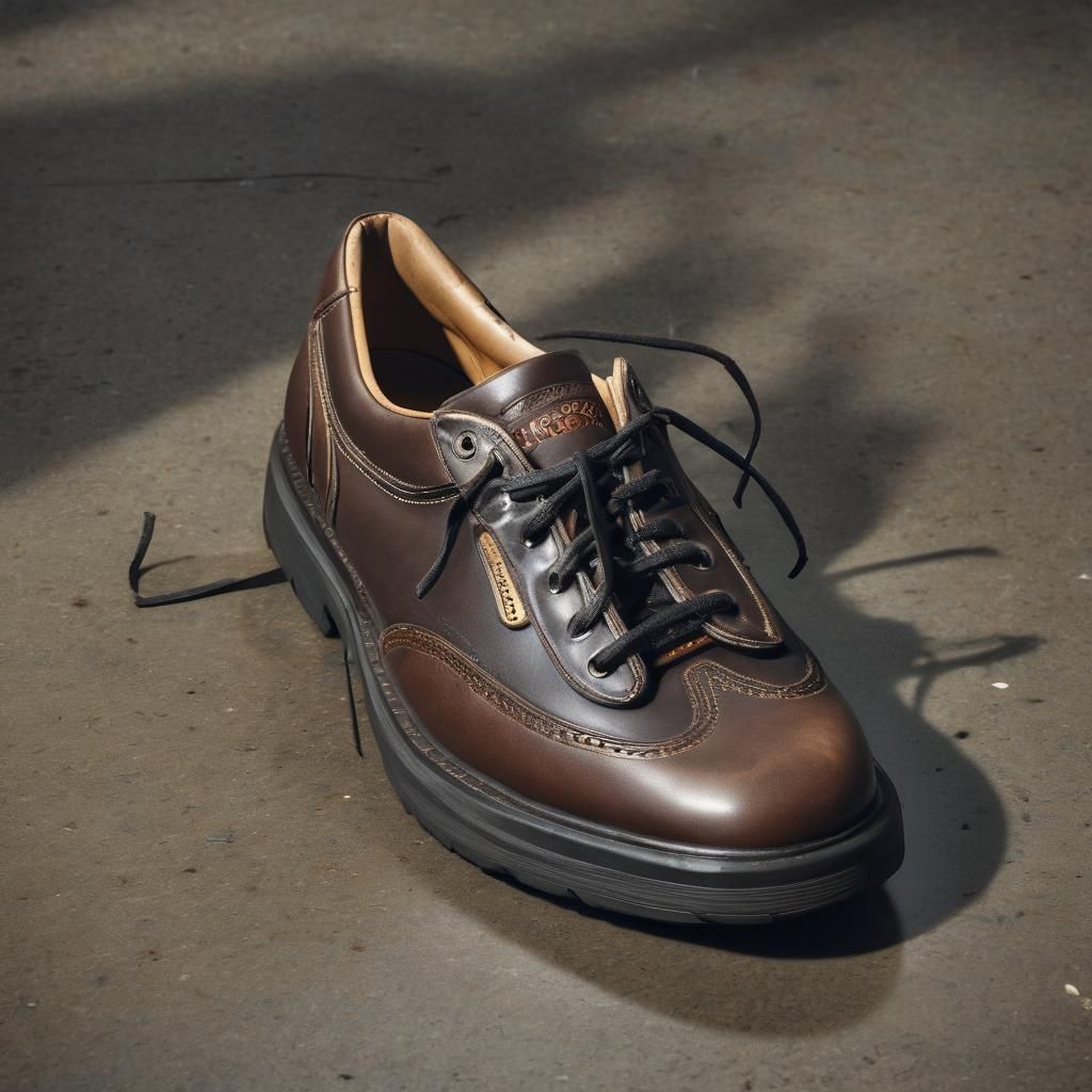 Abstract Shoplifter's Shoe: AI Interpretation